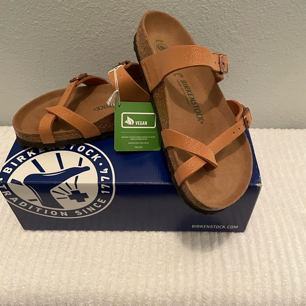 Birkenstock Vegan Mayari Tan Sandals